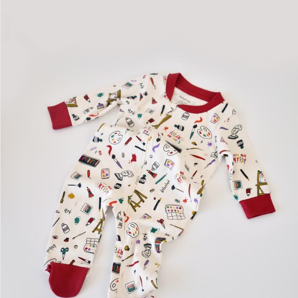 Get Cozy with Organic Colorful Rompers - Perfect for Sleeping or Strolling! - Picture 6 of 9